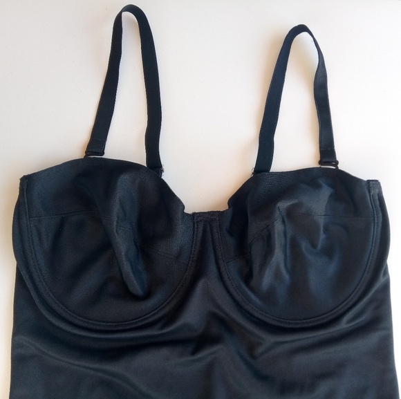 36D BodySlimmer Shapewear Black Dress Nancy Ganz - Picture 3 of 5